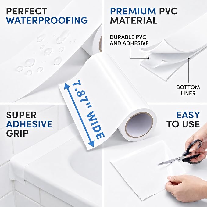 Wall Patch Repair Roll, 7.87" x 32.8' Waterproof Self-Adhesive Tape - Image 5