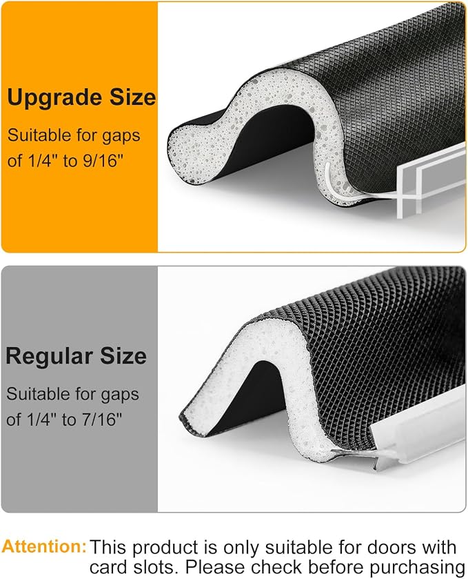 40FT Weather Stripping Door Seal: Sound Proof Draft Blocker Kerf Weather - Image 4