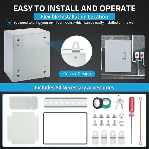 Heavy Duty 20 x 16 x 8'' Outdoor Junction Box - Image 5