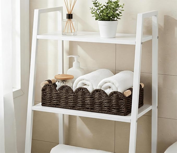CubesLand Toilet Paper Storage Basket Organizer, Small Wicker Decor Basket | - Image 6