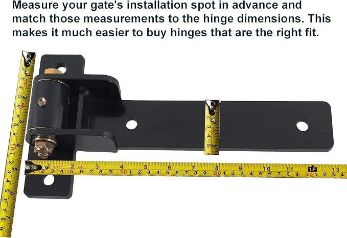 13" Heavy Duty Gate Hinges, 900 Lbs Capacity, 180° or 90° Smooth Open | - Image 9