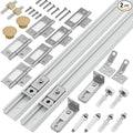 Closet Bifold Door Hardware & 2 x 48 Inch Track, 4 ft Bi Folding Puerta Kit | by OcyfymHome