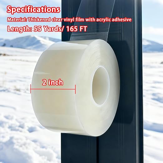 Window Sealing Tape, Window AC Insulation Tape, 2 Inch x 165 FT | Waterproof - Image 2