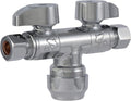 SharkBite Dual Shut Off Quarter-Turn Brass Ball Valve, 1/2 Inch Push to Connect by SharkBite