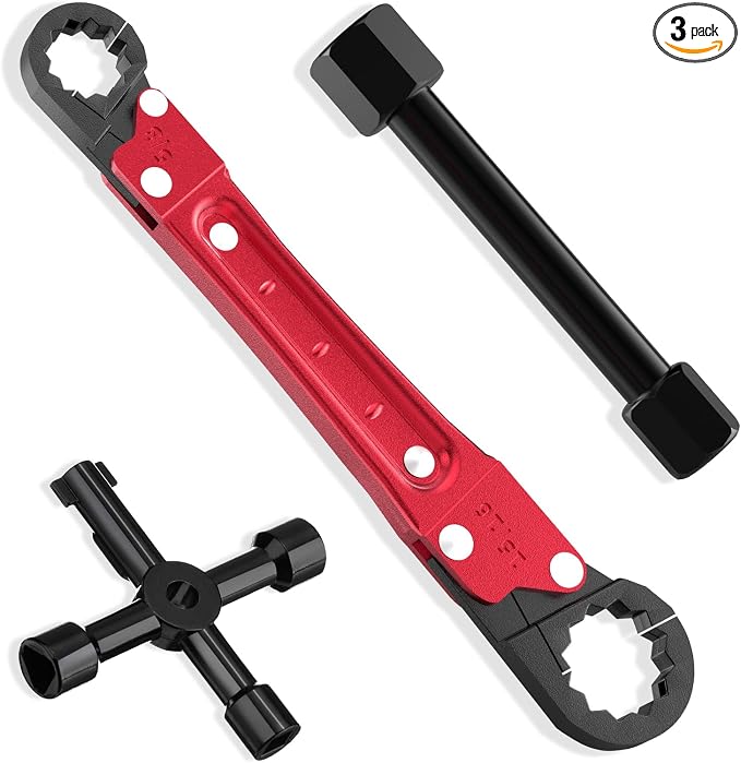 Angle Stop Wrench Kit, 3-Piece Plumbing Tool Set by LAISGOO