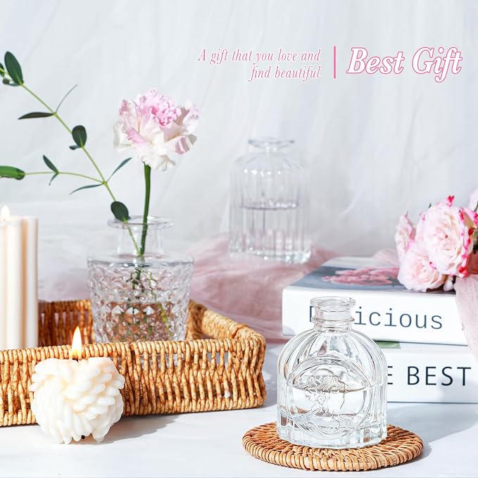 UPBUD Clear Glass Bud Vases Set of 12, Small Vases - Image 7