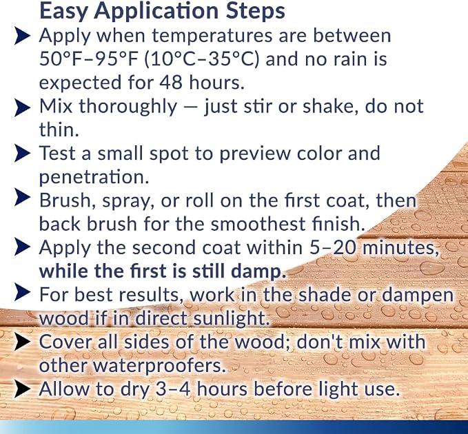Seal-Once Marine Waterproof Wood Sealer and Stain, 1 Gallon | Waterproof Sealant - Image 3