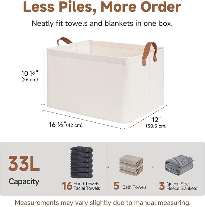 StorageWorks Storage Basket for Shelves, Storage Bins, - Image 3