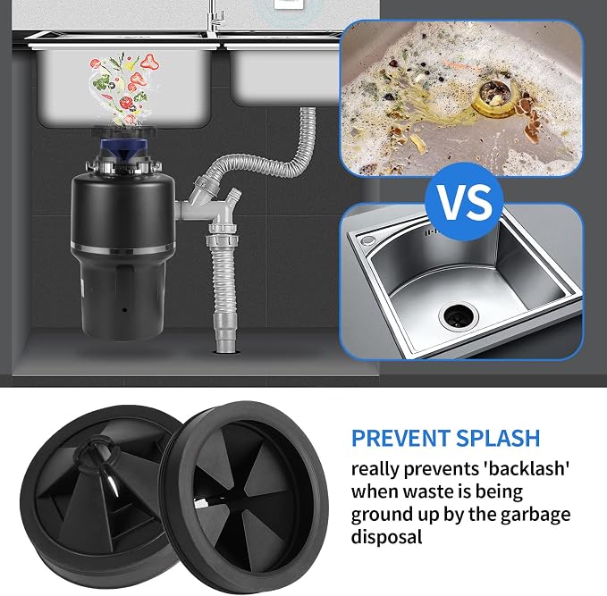 RQYEKDO 3 1/8" Garbage Disposal Splash Guard Rubber Sink Baffle Collar - Image 4