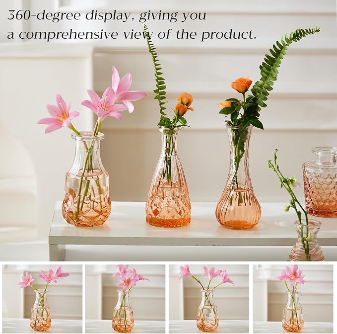 Glass Bud Vase Set of 30 - Image 4