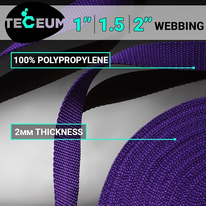 Webbing Strap, 3/4" to 2", 10-50 Yds, EDC gear, backpack repair and pet dog - Image 2