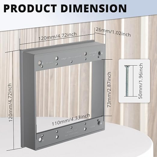 Metallic 2-Gang Weatherproof Extension Ring | Features 1-1/32 in. Deep; 3-Pack; - Image 5
