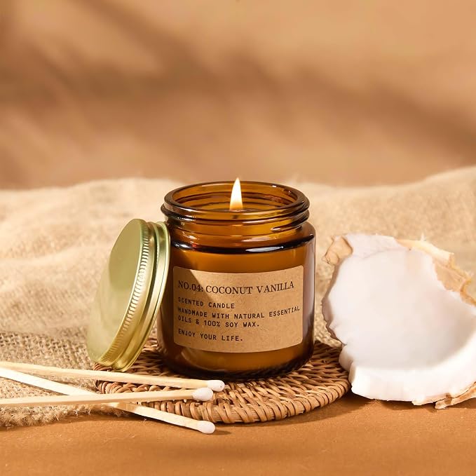 8 Pack Scented Candles for Home, Long Lasting Soy Wax Candle Gift Set | - Image 6