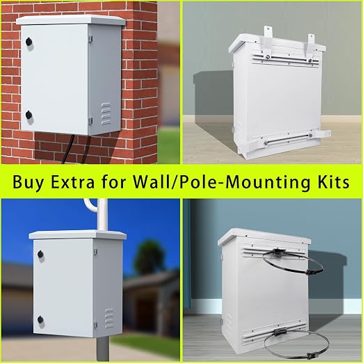 Metal Nema Enclosure with Fan Vented, Mount Track Electrical Box 20X24X12 | - Image 5