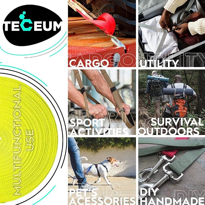 Webbing Strap, 3/4" to 2", 10-50 Yds, EDC gear, backpack repair and pet dog - Image 4