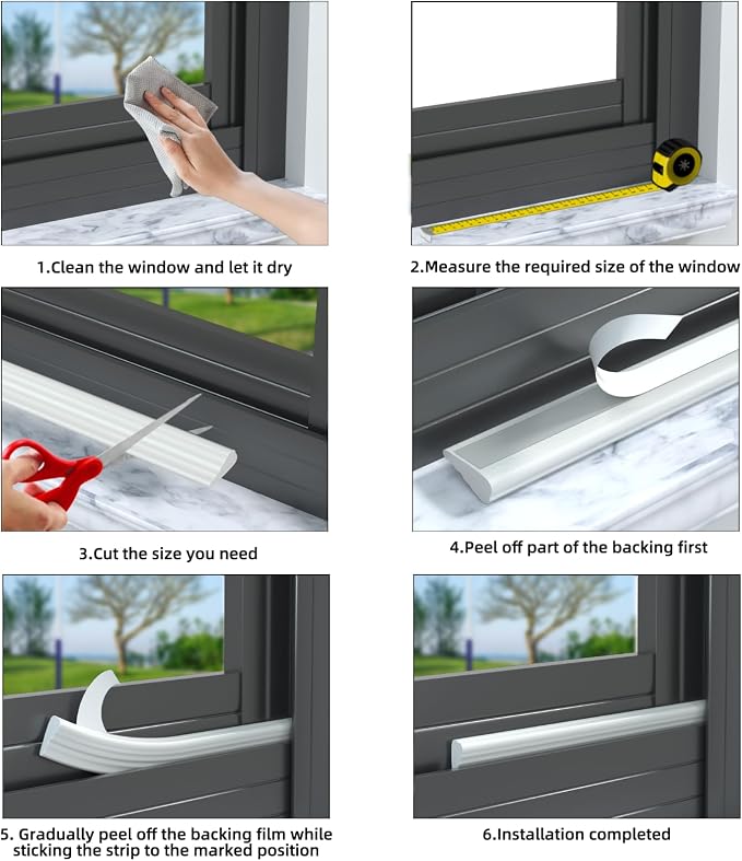 3 Pack*16.4 Ft Weather Stripping Seal Strip - Image 7