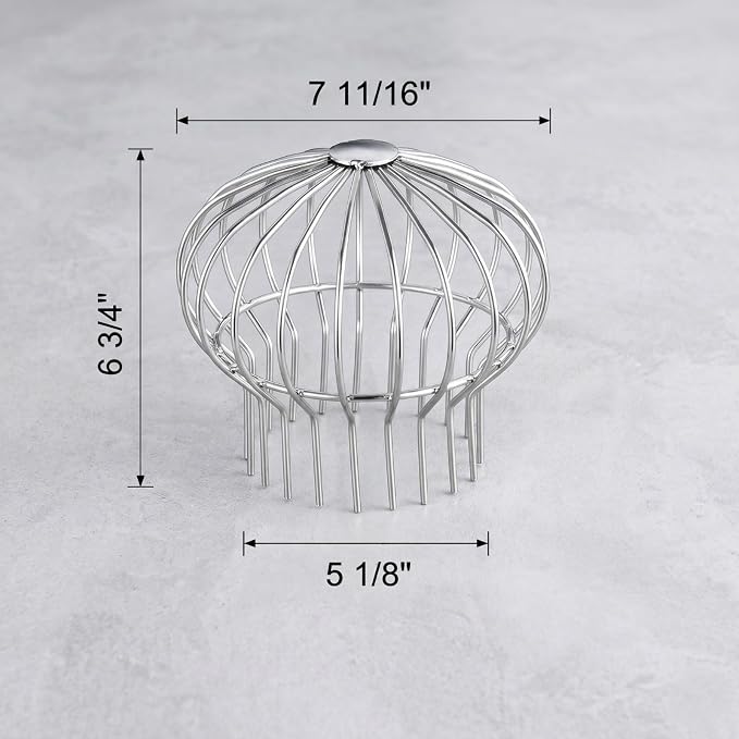 304 Stainless Steel Floor Drain Downspout Cover Insert Wire Mesh Strainer - Image 2