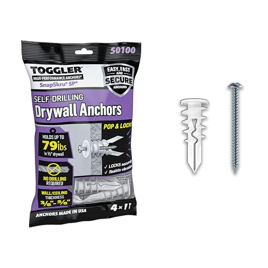 TOGGLER SnapSkru SP Drywall Anchors by TOGGLER
