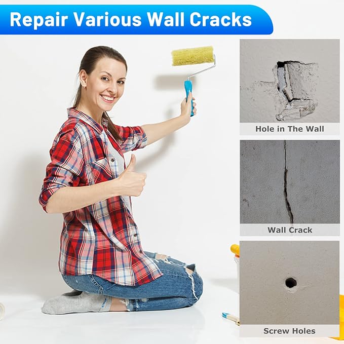 Mckanti 8 Pack 4 Inch Drywall Repair Kit, Aluminum Drywall Patch Wall Repair - Image 3