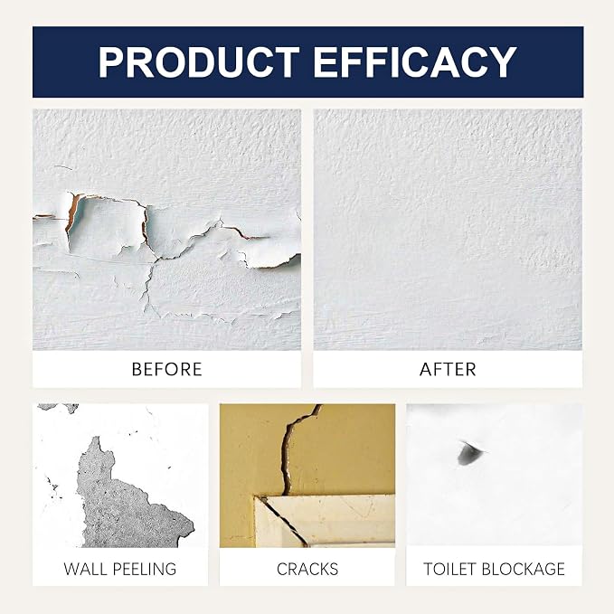 Drywall Repair Kit, Drywall Hole Patch Repair Kit, Wall Spackle Paste 3.53OZ to - Image 5