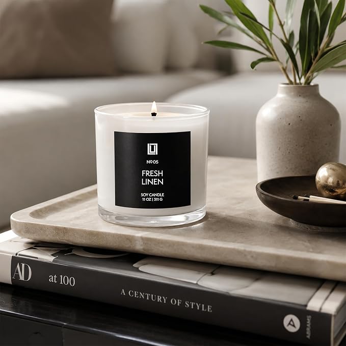 Lulu Candles | Fresh Linen | Luxury Scented Soy Jar Candle | Hand Poured in The - Image 6