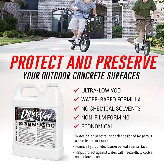 DryWay Silane Siloxane Penetrating Concrete Driveway Sealer, Natural Finish | - Image 2