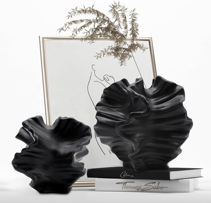 Ceramic Vase - Set of 2 for Home Decor, Living Room、 by LZV