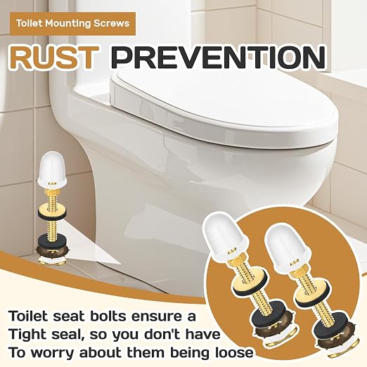16 Pcs Toilet Floor Bolts Kit, Heavy Duty Closet Flange Bolt Set - Image 2