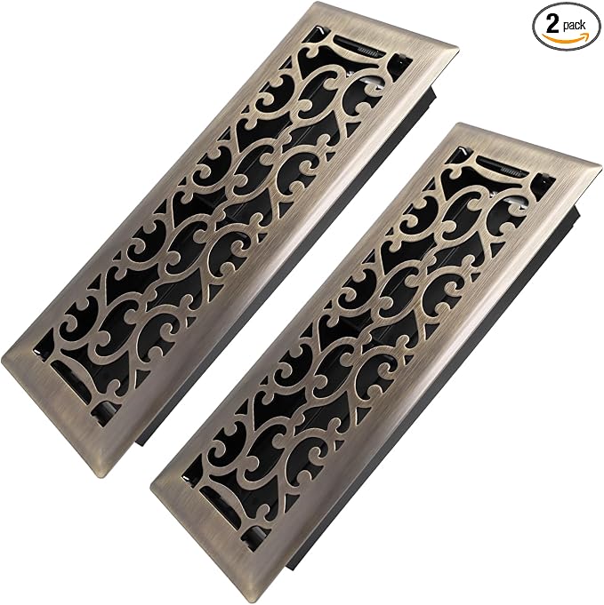 Howeall 4x12 Inches 2 Pack Heavy Duty Walkable Floor Register by Howeall