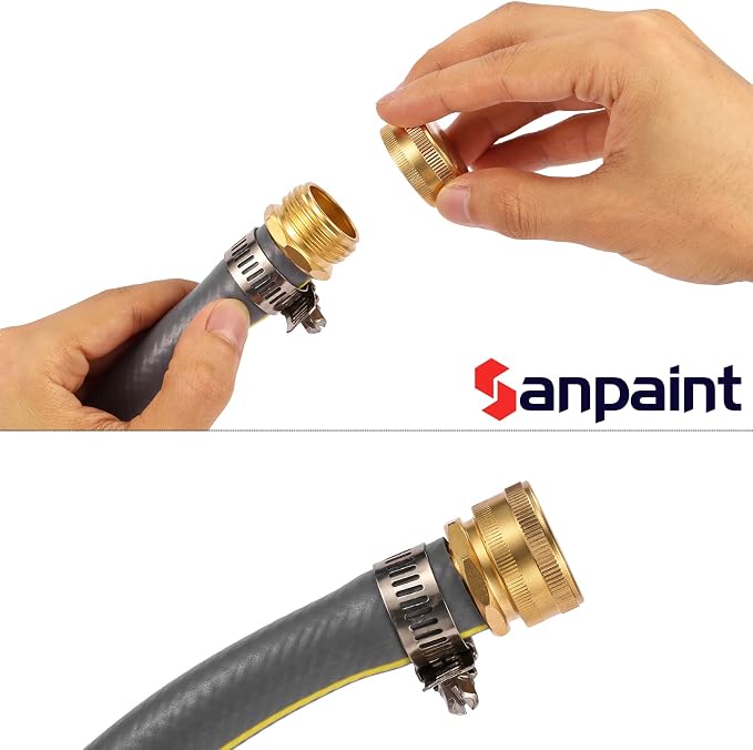 2 Pack 3/4" Brass Garden Hose End Caps - Image 6