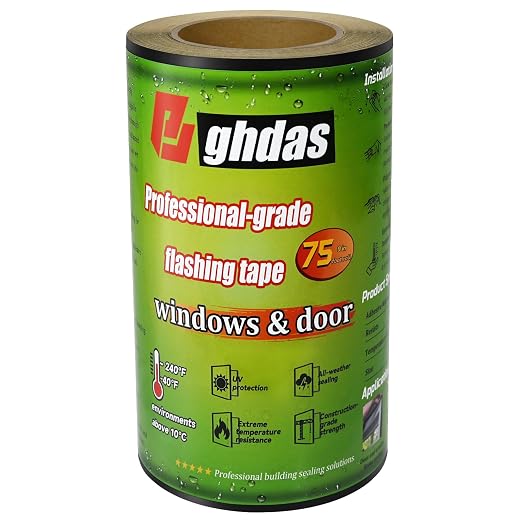 Bghdas Flashing Tape for Windows & Doors, Weather-Resistant, UV-Resistant by Unknown