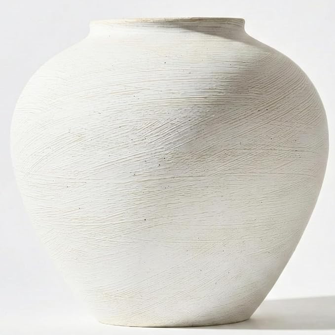 Large White Vase for Centerpieces by RyddeligHome-AestheticHomeDecor