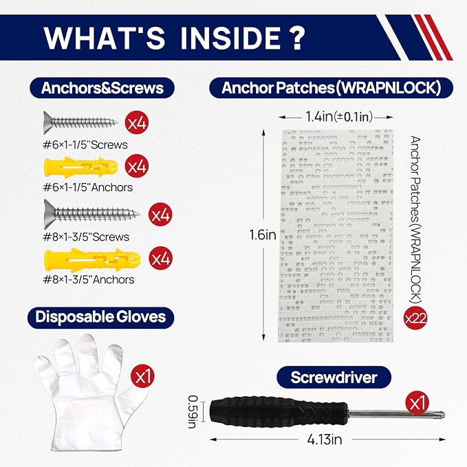 WRAPNLOCK Drywall Anchor Repair Kit - Image 2