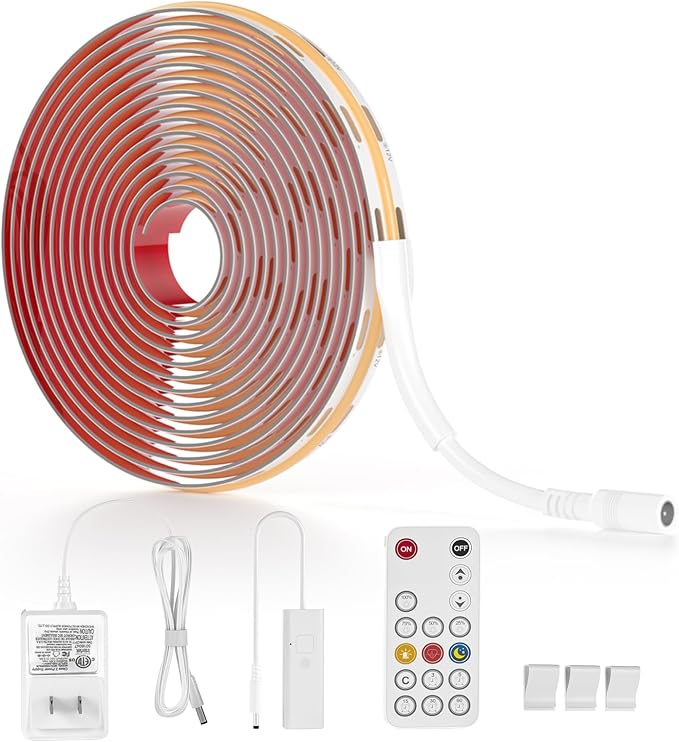 WOBANE 9.8ft COB LED Strip, Dimmable Under Cabinet Lighting - Image 6