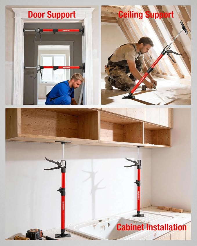 2PK Cabinet Jacks, 22in to 47in Adjustable Telescopic Support Pole | Heavy Duty - Image 6