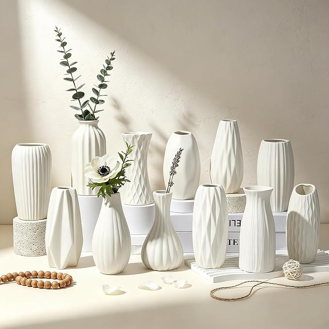 BEAHOT Ceramic Bud Vases Set of 12 by BEAHOT