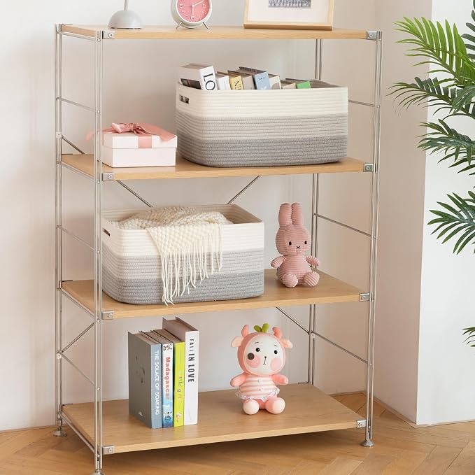 OIASKET Large Storage Basket for Organizing, Woven Rope Basket for Shelves - Image 6