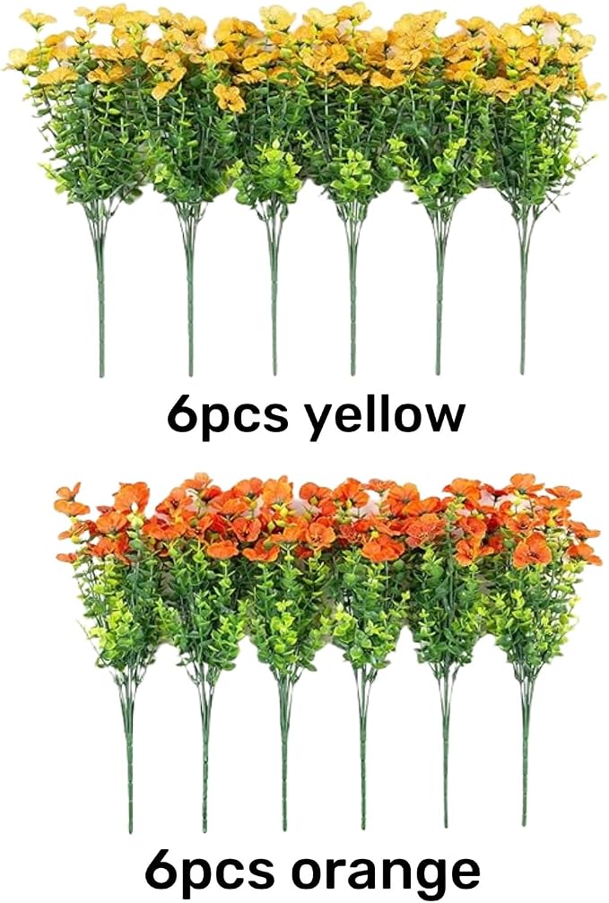 florisso Artificial Fall Flowers Fake Mums - Image 4