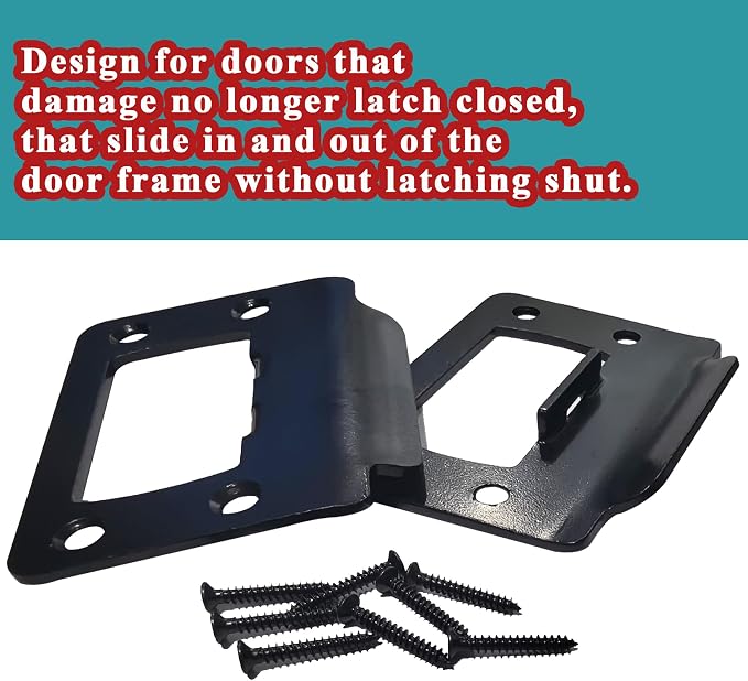 2-1/4" by 1-3/4" Door Latch Restorer Strike Plate - Image 5