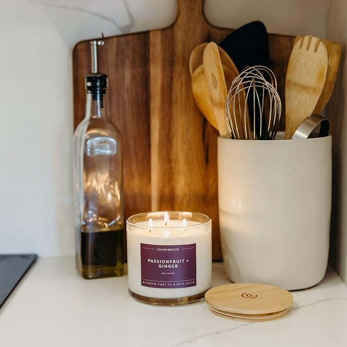 Passionfruit & Ginger 3 Wick Scented Candle - Image 5