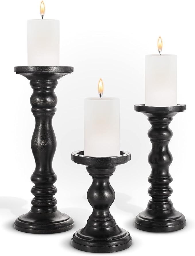 Large Candle Holders for Pillar Candles by LuxeDesigns