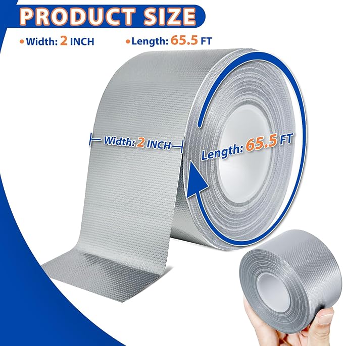 Silver Window Weather Sealing Tape, Window Draft Isolation Sealing Film Tape - Image 2
