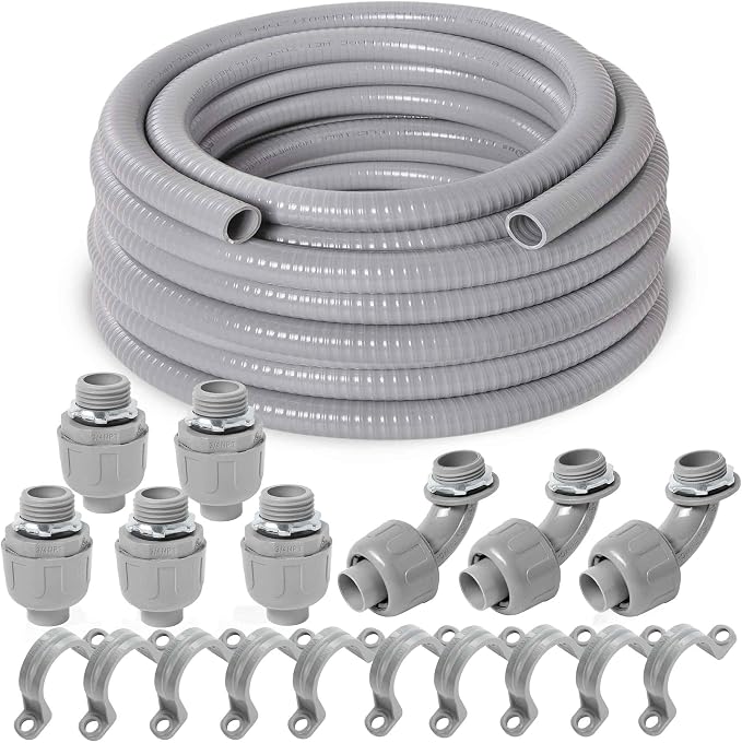 Yariwiz Flexible Electrical Conduit Liquid Tight PVC Conduit Kit by Yariwiz
