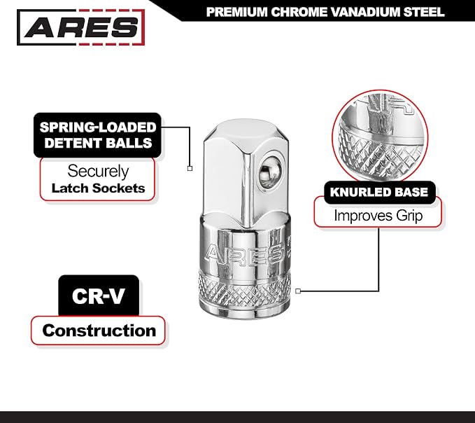 ARES 70007-4-Piece Socket Adapter and Reducer Set - Image 3