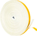 Yotache White Thin Weather Stripping 1/2" x1/16, 33 Ft | Foam Gasket Seal Tape by yotache