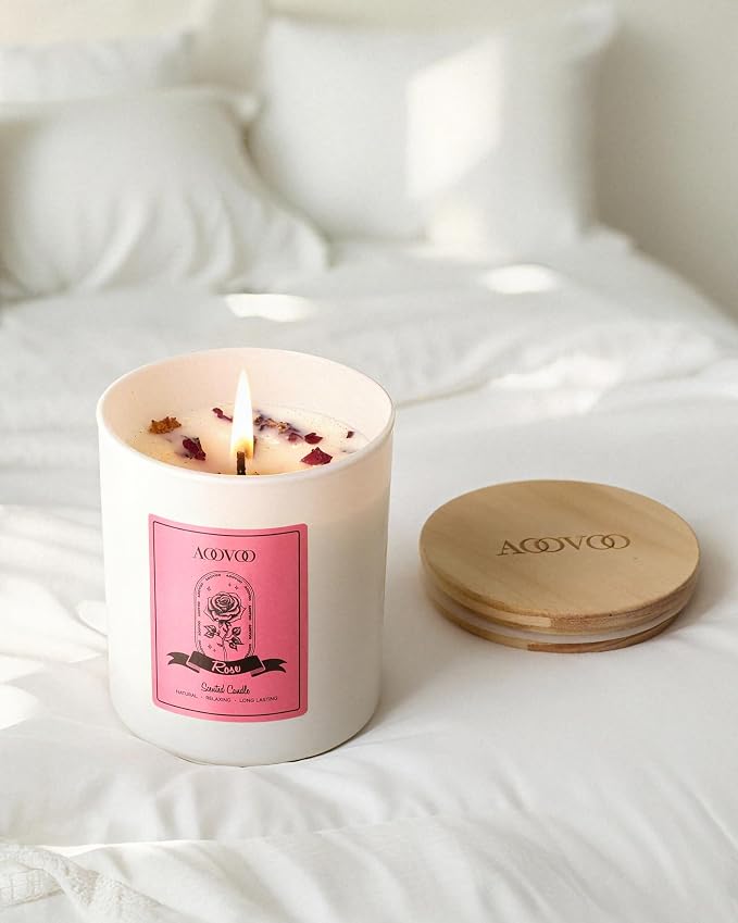 AOOVOO Rose Scented Candles for Women - Image 7