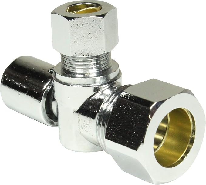 Heavy Duty Loose Key 1/2 in. NOM Comp Inlet x 3/8 in. OD Compression Outlet - Image 4