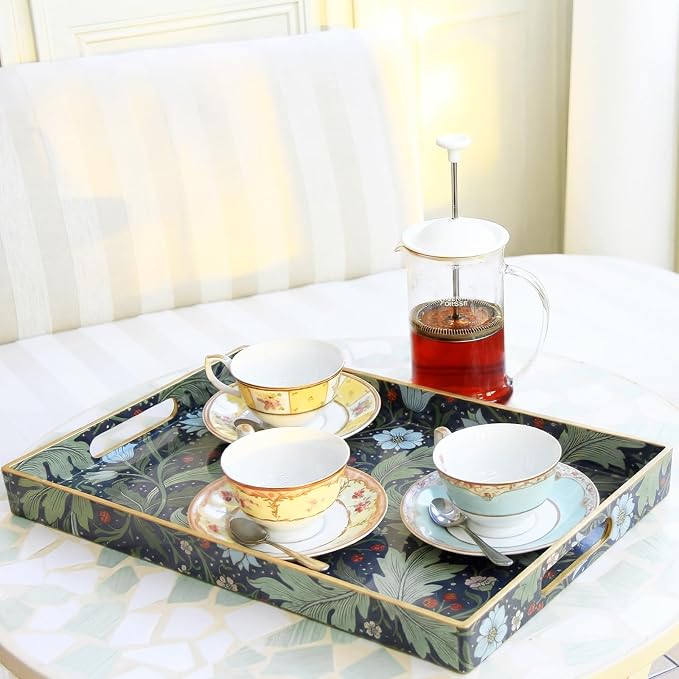 2 Pcs Serving Trays with Handle Plastic Tray - Image 6