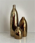 Gold Vase Set - Ceramic Vases Home Decor, Modern Decorative Vase by Mdaolv