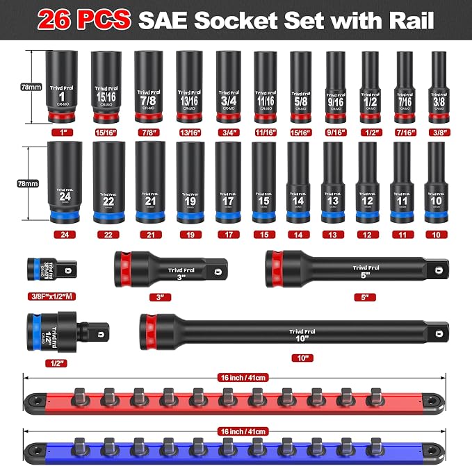 Deep Impact Socket Set 1/2" Drive - Image 2